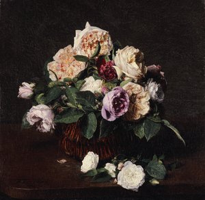 Wazon z kwiatami, 1876 autorstwa Ignace Henri Jean Fantin Latour