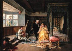 Wizyta lekarza autorstwa Ignacio Leon y Escosura