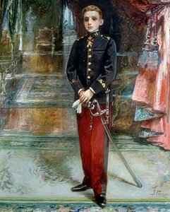 Portret króla Hiszpanii Alfonsa XIII
