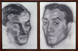 PORTRET RAMONA PEREZ DE AYALA (1888–1962) HISZPAŃSKI PISARZ I DZIENNIKARZ - RYSUNEK - POKOLENIE 1914 autorstwa Ignacio Zuloaga
