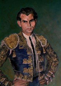 DOMINGO ORTEGA 1945 - SZCZEGÓŁ autorstwa Ignacio Zuloaga y Zabaleta
