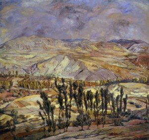 Pejzaż w Calatayud”, 1930, olej na płótnie, 113 × 123 cm, AS00634 autorstwa Ignacio Zuloaga y Zabaleta