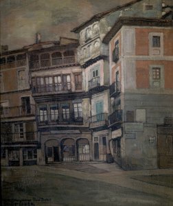 LUDZIE HISZPANII - KRAJOBRAZ KASTYLII - OLEJ / TKANINA - 93 X 77 CM autorstwa Ignacio Zuloaga y Zabaleta