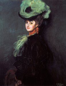 Portret Anny Bourdin (?) autorstwa Ignacio Zuloaga y Zabaleta