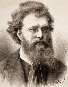 Portret Hansa Richtera (rycina) autorstwa Ignaz Eigner