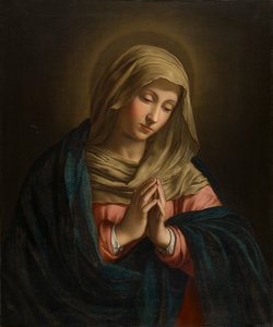 Dziewica na modlitwie, ok. 1629-85 (olej na płótnie)