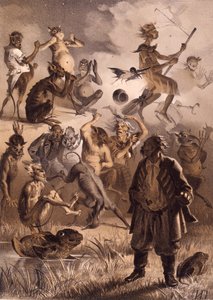 Ilustracja do bajki Zaginiony list z wieczorów na farmie koło Dikanki Nikołaja Gogola,