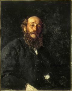 Portret malarza Nikołaja Gay autorstwa Ilya Efimovich Repin