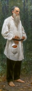 LEON TOŁSTOI BOSO autorstwa Ilya Efimovich Repin