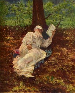 „Leo Nikołajewicz Tołstoj odpoczywa w lesie”, 1891, 1965. autorstwa Ilya Efimovich Repin