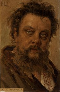 Modest Musorgski, rosyjski kompozytor autorstwa Ilya Efimovich Repin