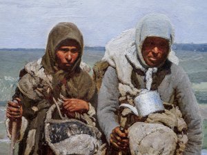 POBOŻNE KOBIETY NA PIELGRZYMCE (więcej) autorstwa Ilya Efimovich Repin