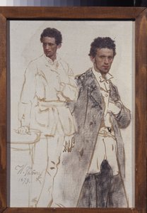 Portret Mikołaja Ventsela. Obraz Ilya Yefimovich Repin (Ilia Repin) (1844-1930), olej na płótnie autorstwa Ilya Efimovich Repin