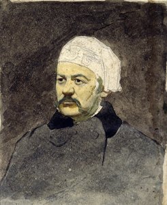 Portret rosyjskiego kompozytora Michaiła Iwanowicza Glinki (1804-1857) (Michaił I. Glinka) - Obraz Ilji Jefimowicza Repina (1844-1930), akwarela na tekturze (28x23 cm), ok. 1870 r. - Muzeum Pamięci I. Repina Penates, niedaleko Sankt Petersburg (Rosja) autorstwa Ilya Efimovich Repin