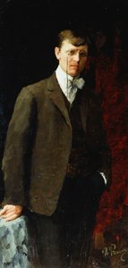 Portret mężczyzny, prawdopodobnie Iwan Georgiewicz Drozdov autorstwa Ilya Efimovich Repin