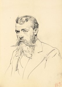 Portret mężczyzny z wąsami i brodą, ok. 1930 r. 1872-1875 autorstwa Ilya Efimovich Repin