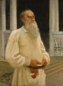 Portret autora hrabiego Lwa Nikołajewicza Tołstoja 1828-1910, 1916. autorstwa Ilya Efimovich Repin