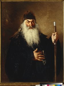 Protodiacre - Protodeacon - Repin, Ilya Yefimovich (1844-1930) - 1877 - Olej na płótnie - 124x96 - Państwowa Galeria Tretiakowska, Moskwa autorstwa Ilya Efimovich Repin