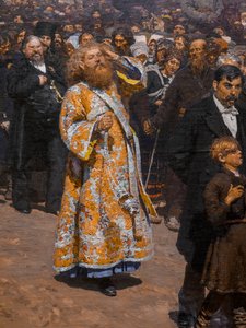 PROCES RELIGIJNY W WOJEWÓDZTWIE KURSKIM (więcej) autorstwa Ilya Efimovich Repin