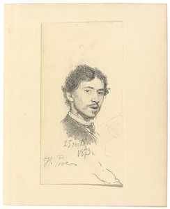 Autoportret, 1873 autorstwa Ilya Efimovich Repin