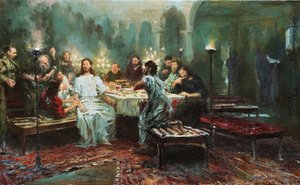 Ostatnia Wieczerza par Repin, Ilja Jefimowicz (1844-1930) autorstwa Ilya Efimovich Repin