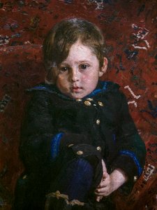 Yuri Repin jako dziecko (szczegół) autorstwa Ilya Efimovich Repin