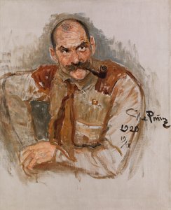 Portret artysty Akseli Gallen-Kallela 1865-1931, 1920. autorstwa Ilya Efimovich Repin