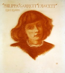 Portret Filippy Garrett Fawcett w wieku 15 lat autorstwa Image Selwyn