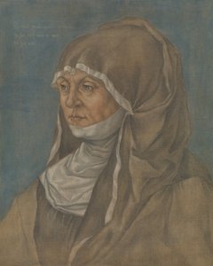 Portret kobiety, o której mówi się, że jest Caritas Pirckheimer 1467-1532. autorstwa Imitator of Albrecht Dürer
