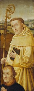 Św. Bernard z Darczyńcą [awers] autorstwa Imitator of Flemish 15th Century