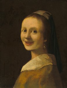 Uśmiechnięta dziewczyna autorstwa Imitator of Johannes Vermeer