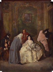 Spotkanie prokuratora i jego żony autorstwa Imitator of Pietro Longhi