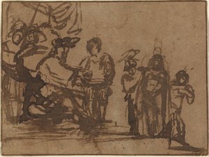 Chrystus przed Piłatem autorstwa Imitator of Rembrandt van Rijn