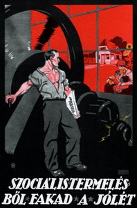 Dobrobyt pochodzi z socjalistycznej produkcji autorstwa Imre (1881 1940) Foeldes
