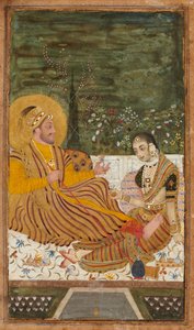 Ali Adil Shah II z Bijapur z kobietą