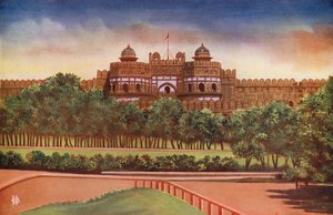 Brama Delhi, Fort Agra (zdjęcie kolorowe) autorstwa Indian photographer