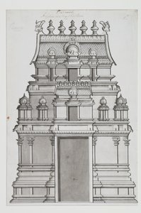 Dwupiętrowa gopuram autorstwa Indian School