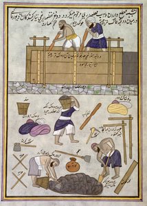 Add.Or.1717 Budowniczy murów błotnych (akwarela na papierze) autorstwa Indian School