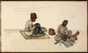 Dodać. Lub. 1539, Szewc i Hafciarz autorstwa Indian School