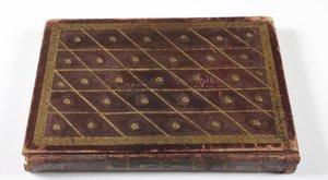 Album z genealogią dynastyczną Mogołów, 1855 (skóra ze złotym detalem) autorstwa Indian School
