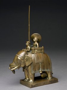 Oficer na słoniu, 1795 (mosiądz)