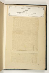 Gruba bawełna, Benares, z The Collection of the Textile Manufacturers of India, autorstwa Johna Forbesa Watsona, opublikowanej w 1866 r. autorstwa Indian School