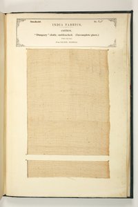 Dungary Cloth, Salem, Madras, z The Collection of the Textile Manufacturers of India, autorstwa Johna Forbesa Watsona, opublikowanej w 1866 r. autorstwa Indian School
