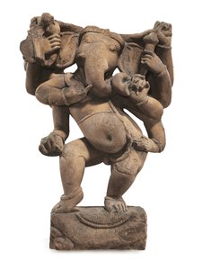 Postać Ganesha, Uttar Pradesh autorstwa Indian School