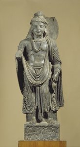 Maitreja, Gandhara (szary łupek)