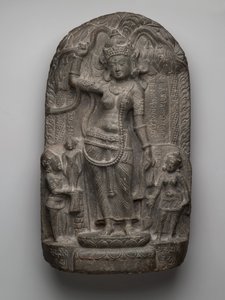 Szopka: Narodziny Buddy (łupki) autorstwa Indian School