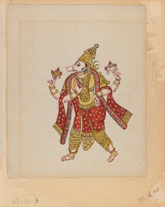 Jeden z zestawu dziewięciu zdjęć przedstawiających Indian w różnych zawodach (wc na papierze) autorstwa Indian School