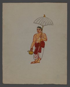 Jeden z zestawu dziewięciu zdjęć przedstawiających Indian w różnych zawodach (wc na papierze) autorstwa Indian School