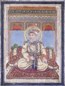 Portret Akbara Szacha II, początek XIX wieku autorstwa Indian School