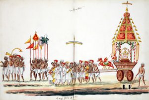 Procesja z bogami (wc na papierze) autorstwa Indian School